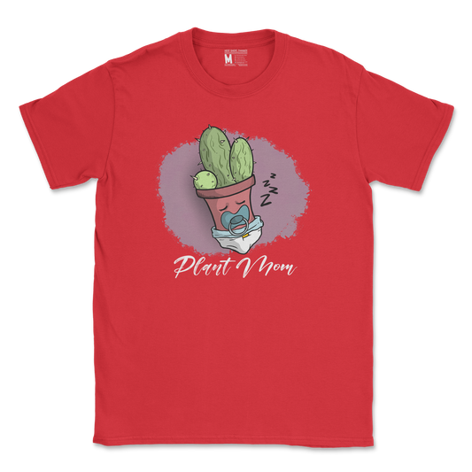 Gildan SoftStyle T-Shirt Plant Mom 2 in Red