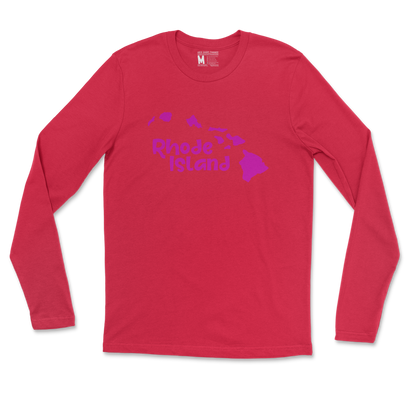 Gildan SoftStyle Long Sleeve Rhode Island in Red