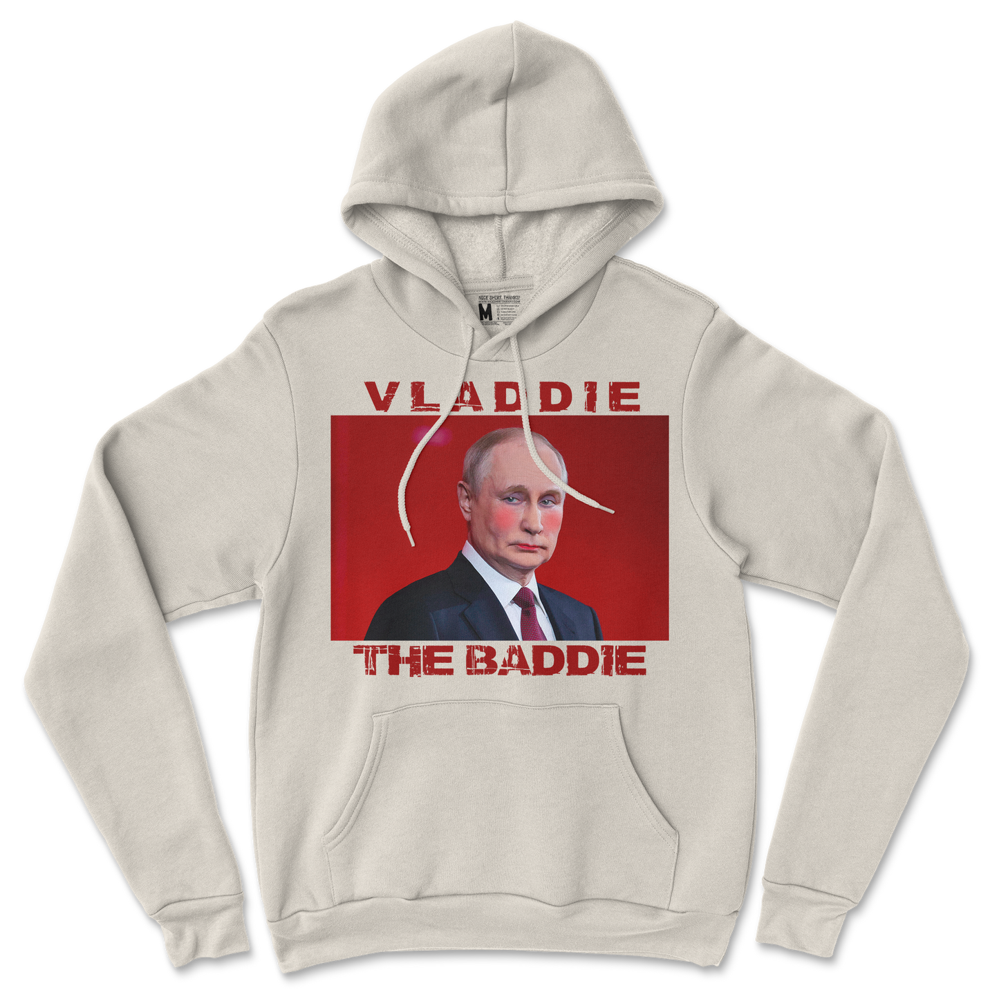 Gildan SoftStyle Hoodie Vladdie The Baddie in Sand