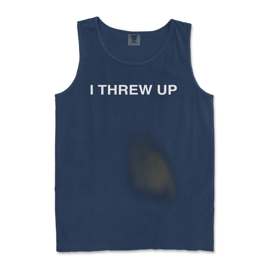 Comfort Colors Tank Top Mom I Threw Up in TrueNavy