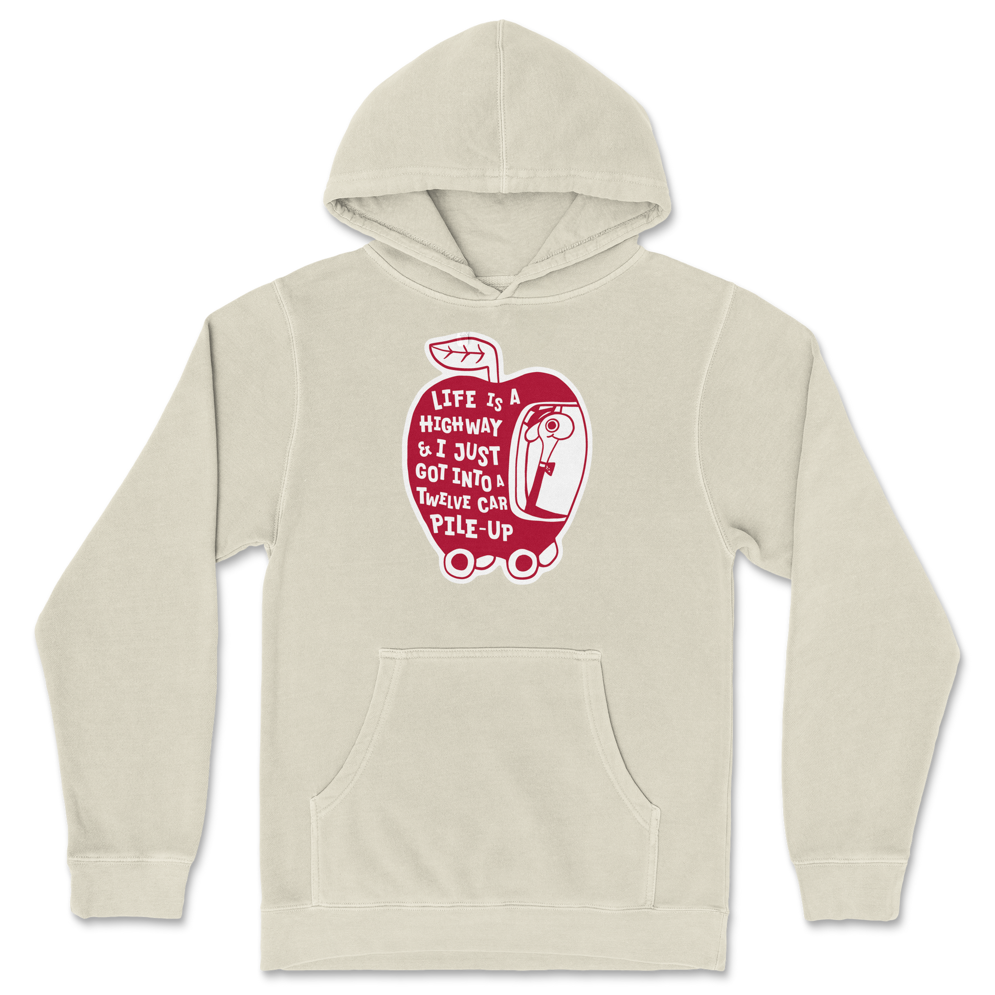 Independent Clothing Co. Hoodie Life Is A Highway  in Ivory