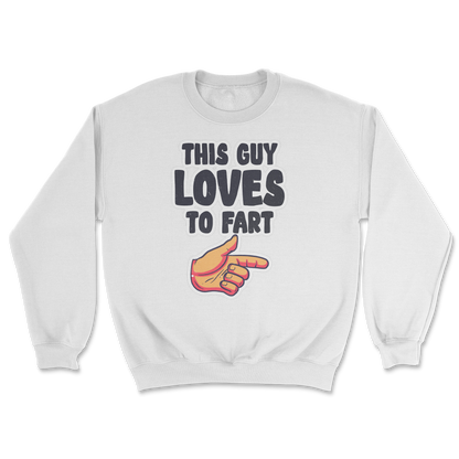 The Nice Shirt Crew Neck Who Farted  in White