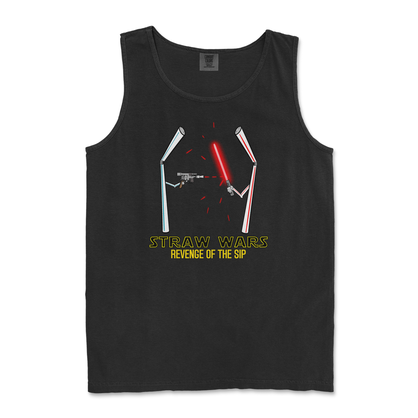 Comfort Colors Tank Top Straw Wars in Black