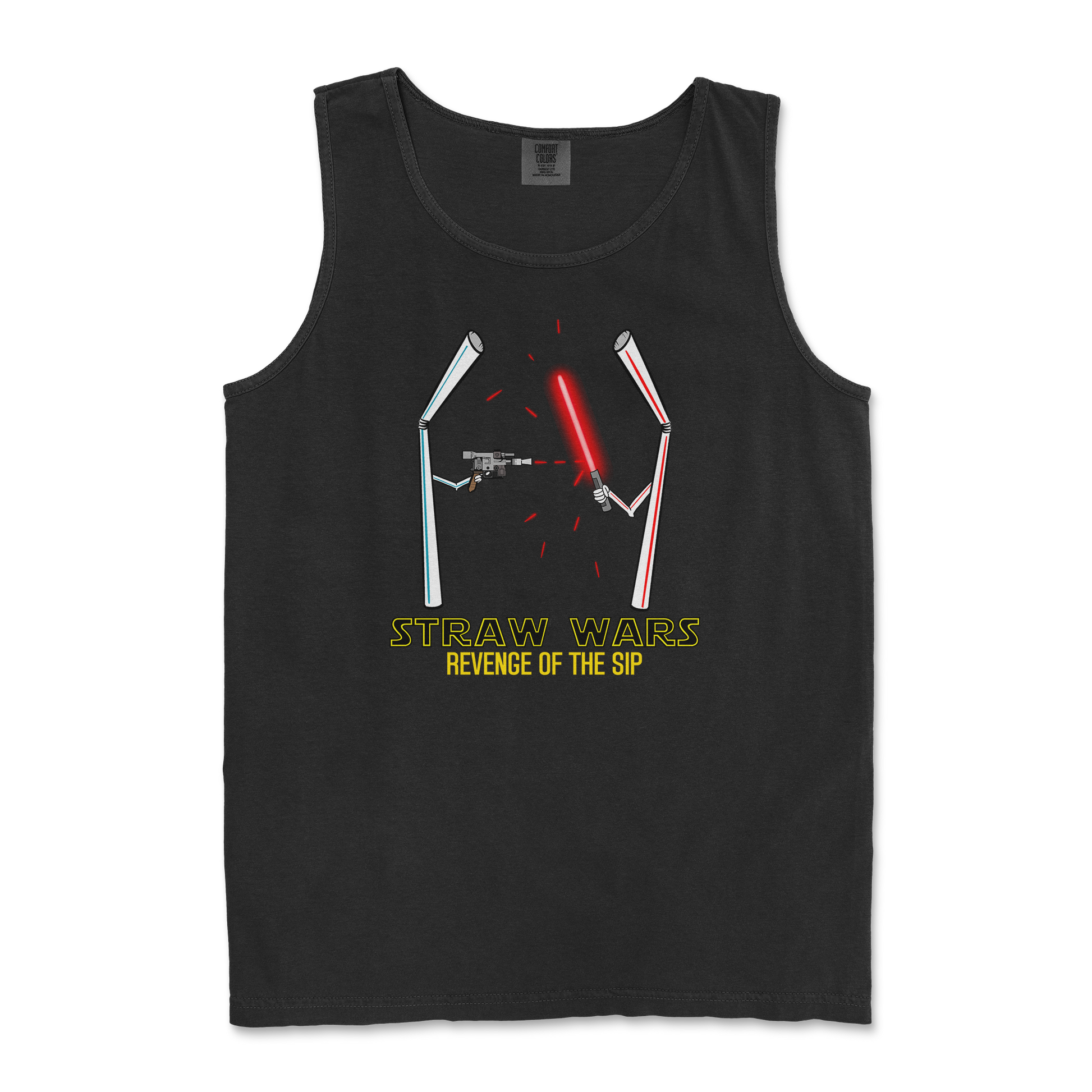 Comfort Colors Tank Top Straw Wars in Black