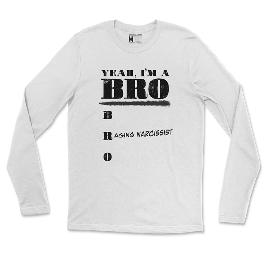 Gildan SoftStyle Long Sleeve Im Your Bro in White