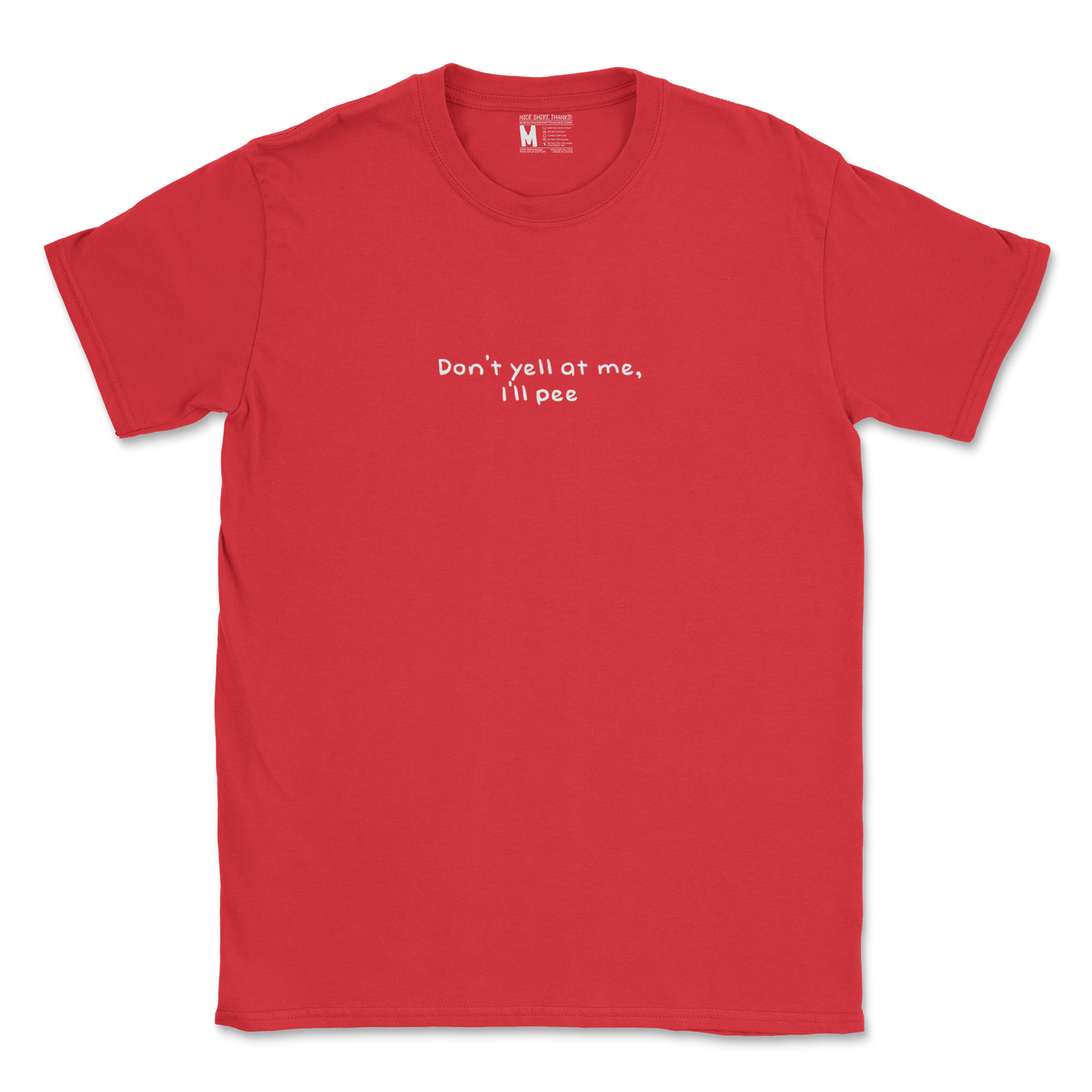 Gildan SoftStyle T-Shirt Dont Yell in Red