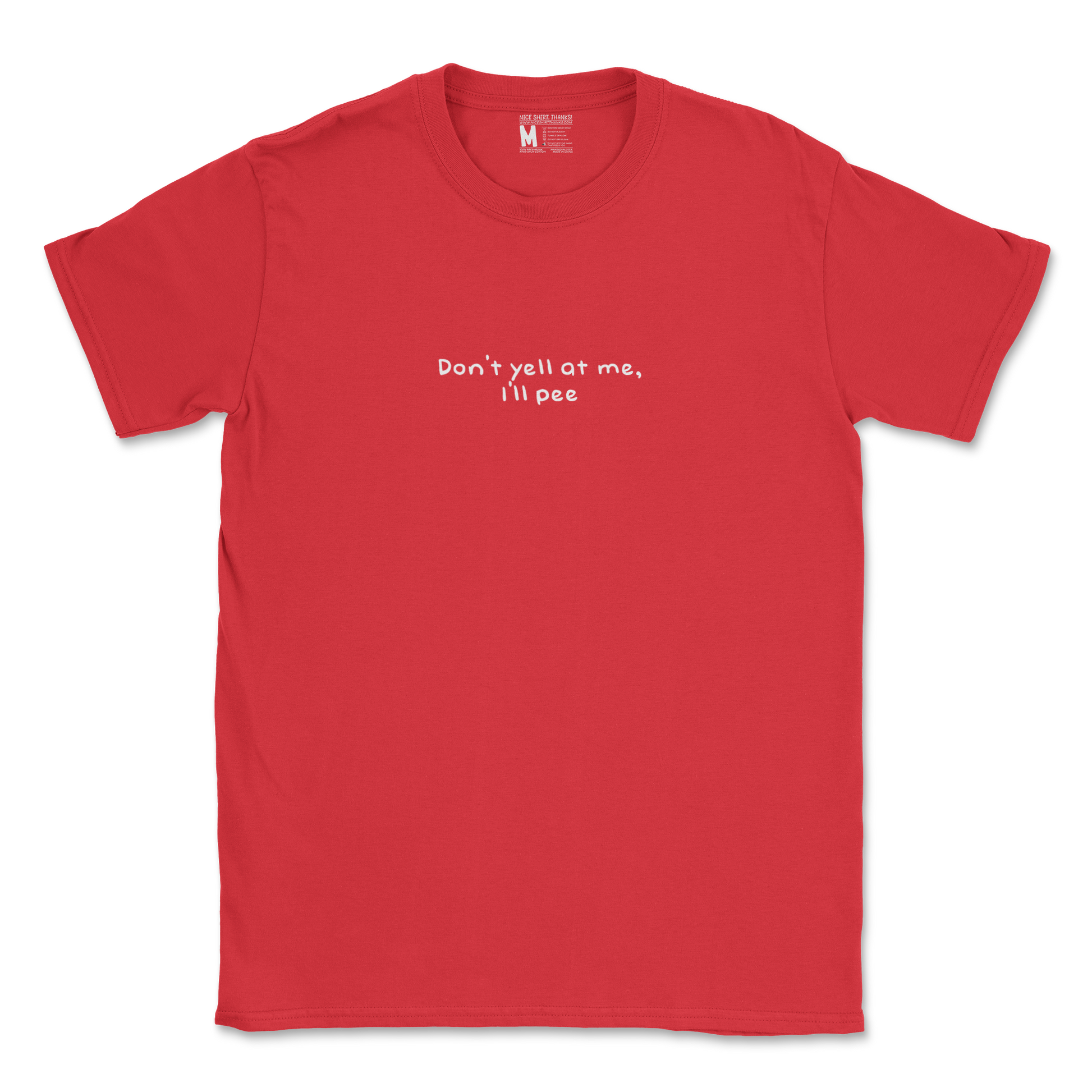 Gildan SoftStyle T-Shirt Dont Yell in Red