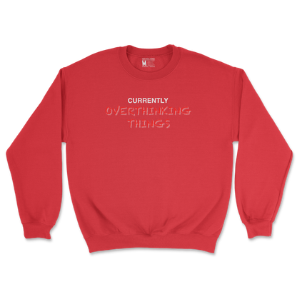 Gildan SoftStyle Crew Neck For Our Lil Overthinker in Red