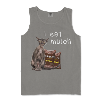 Comfort Colors Tank Top I Eat Mulch in Grey