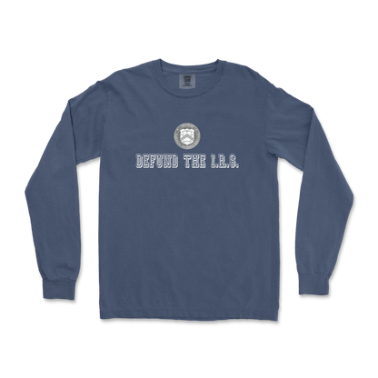 Comfort Colors Long Sleeve Defund The I.R.S. in Midnight