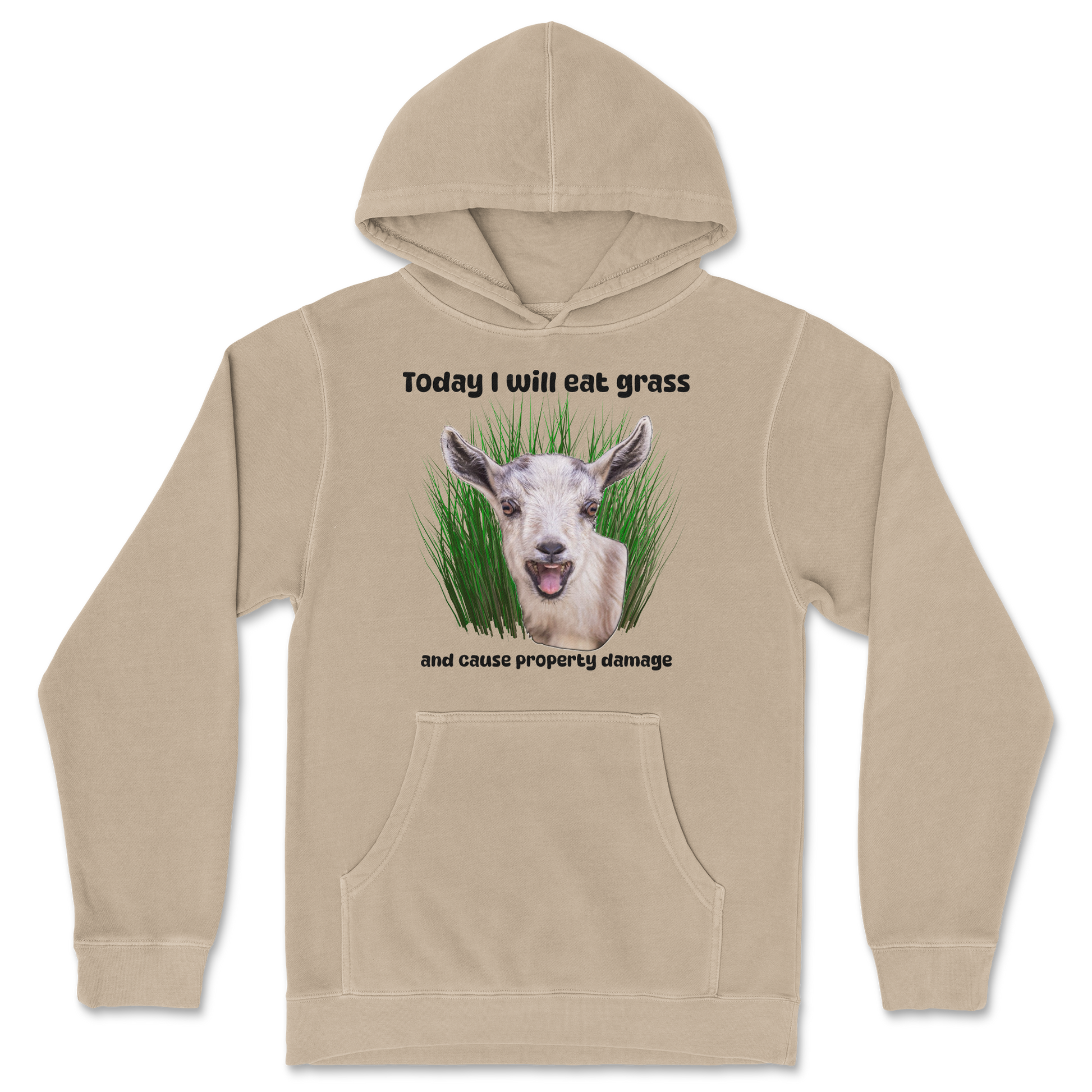 Independent Clothing Co. Hoodie Crazy Goat  in Sandstone