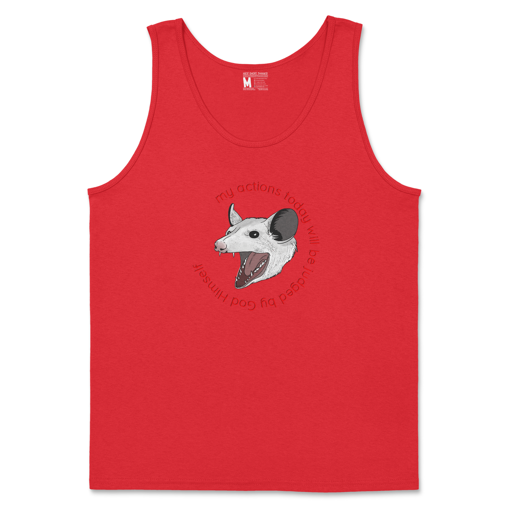 Gildan SoftStyle Tank Top in Red