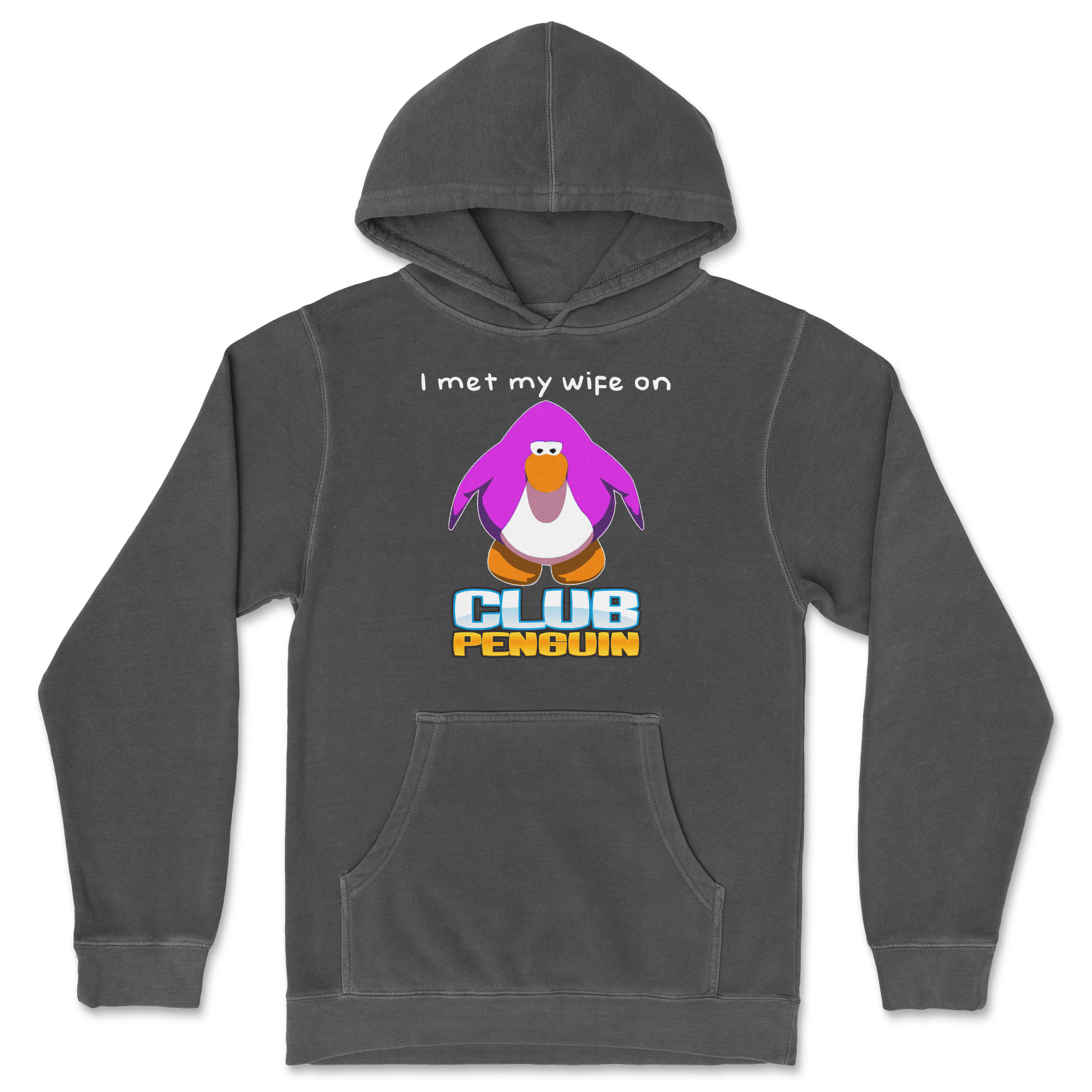 Independent Clothing Co. Hoodie Club Penguin Wife  in Black