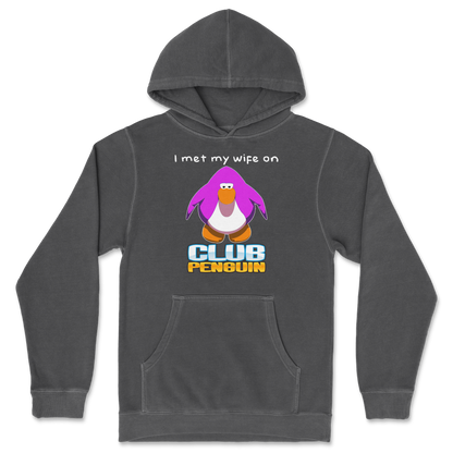 Independent Clothing Co. Hoodie Club Penguin Wife  in Black