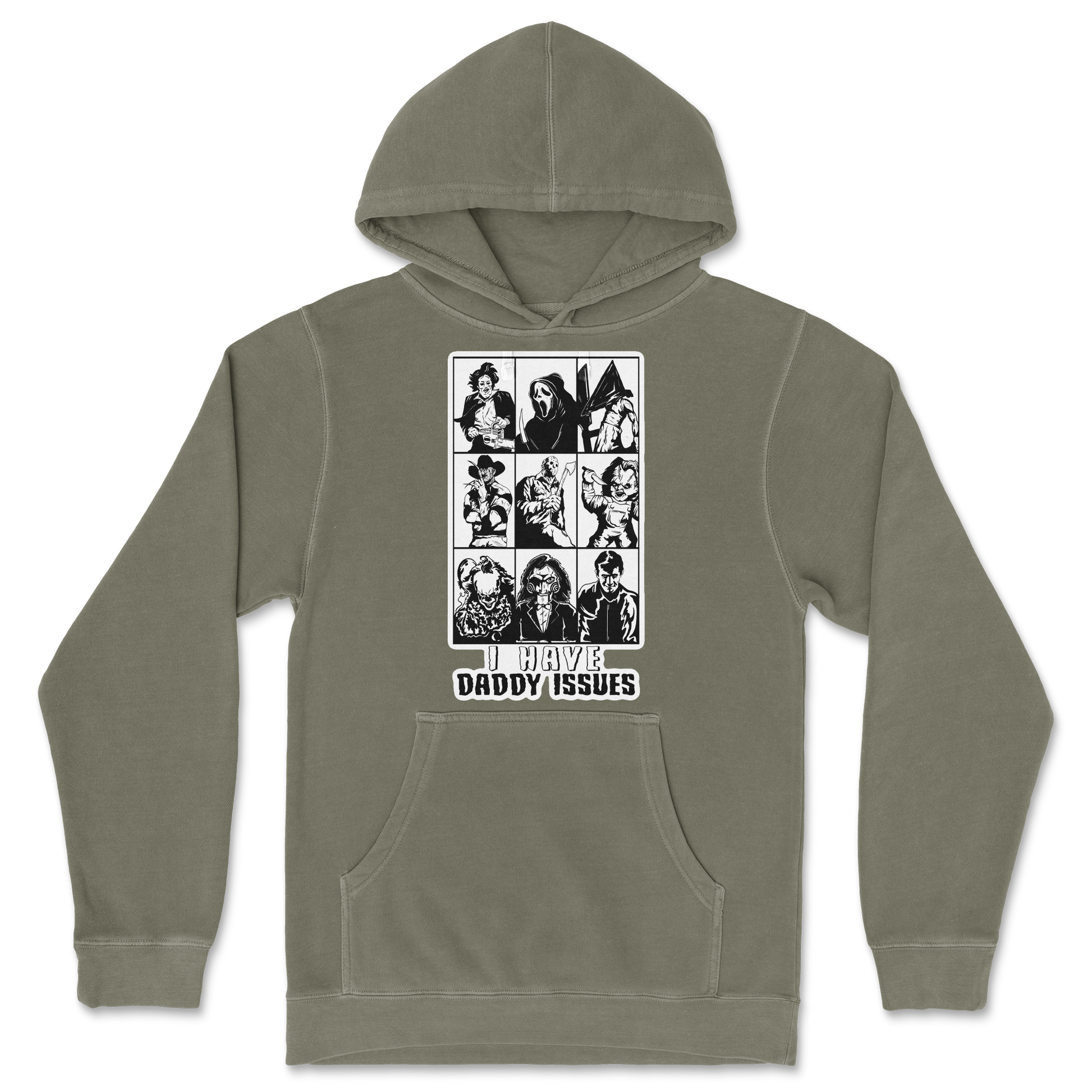 Independent Clothing Co. Hoodie Daddy Issues  in Olive