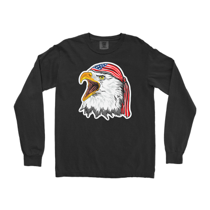 Comfort Colors Long Sleeve Freedom Eagle in Black