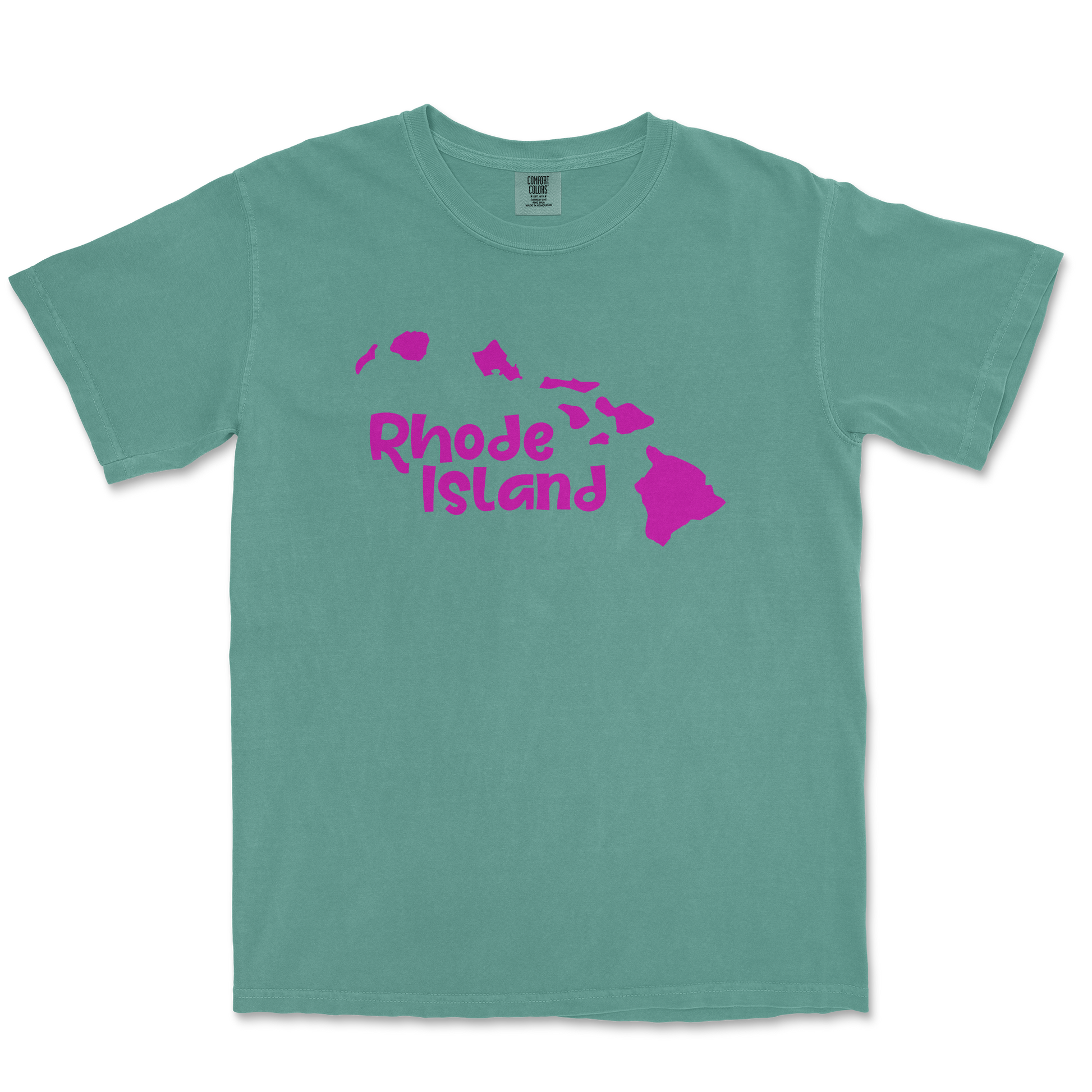 Comfort Colors T-Shirt Rhode Island in LightGreen