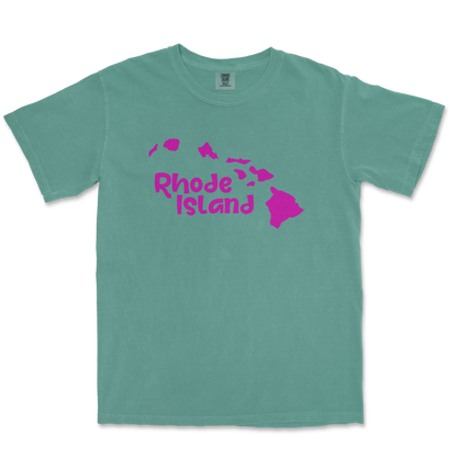 Comfort Colors T-Shirt Rhode Island in LightGreen