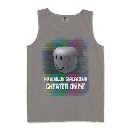 Comfort Colors Tank Top Roblox GF in Grey