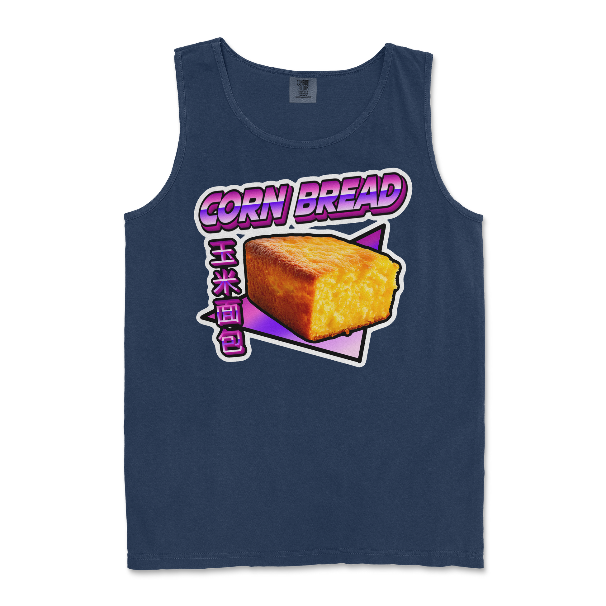 Comfort Colors Tank Top Corn Bread  in True-Navy