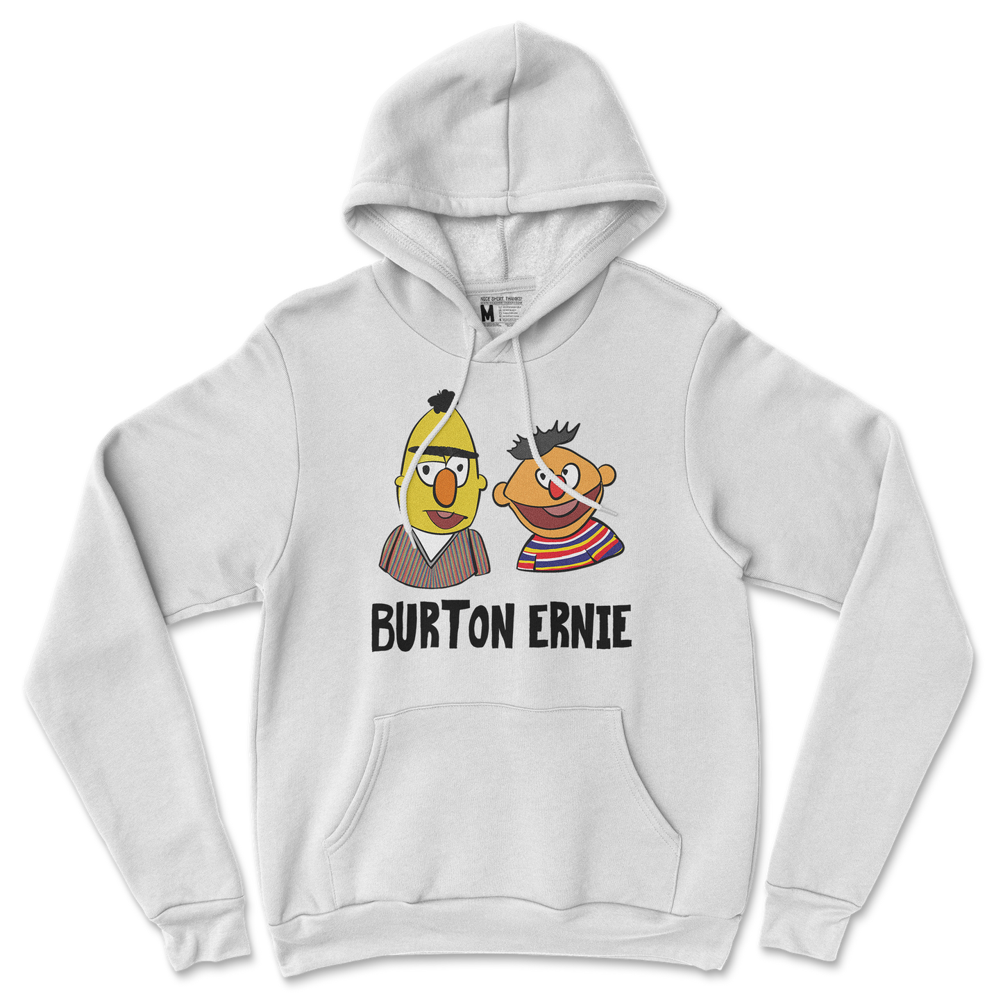 Gildan SoftStyle Hoodie Burton Ernie in White