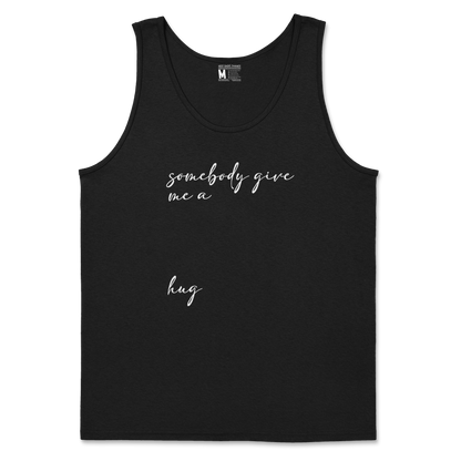 Gildan SoftStyle Tank Top Hug Me in Black