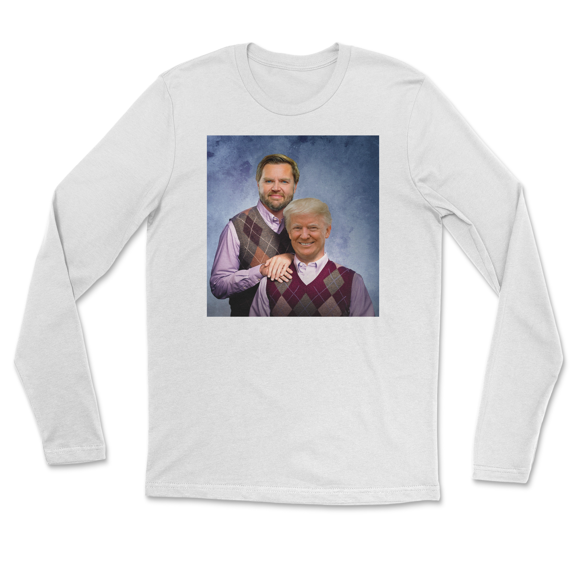 The Nice Shirt Long Sleeve Step Brothers  in White