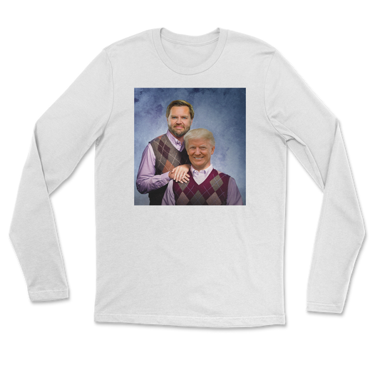 The Nice Shirt Long Sleeve Step Brothers  in White