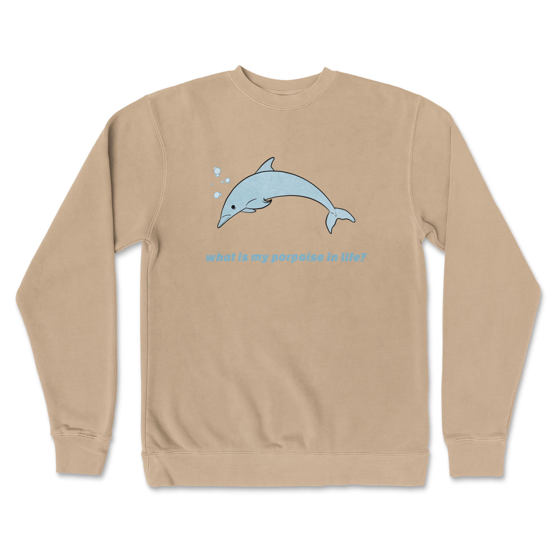 Independent Clothing Co. Crew Neck Porpoise in Sandstone