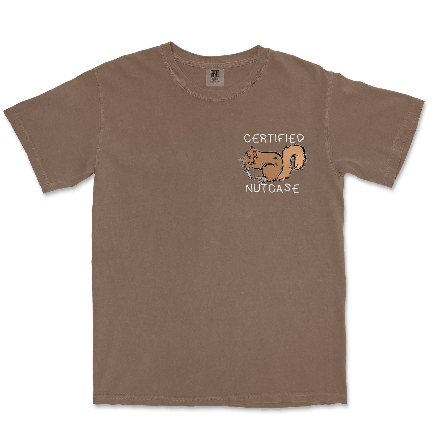 Comfort Colors T-Shirt Nutcase  in Espresso