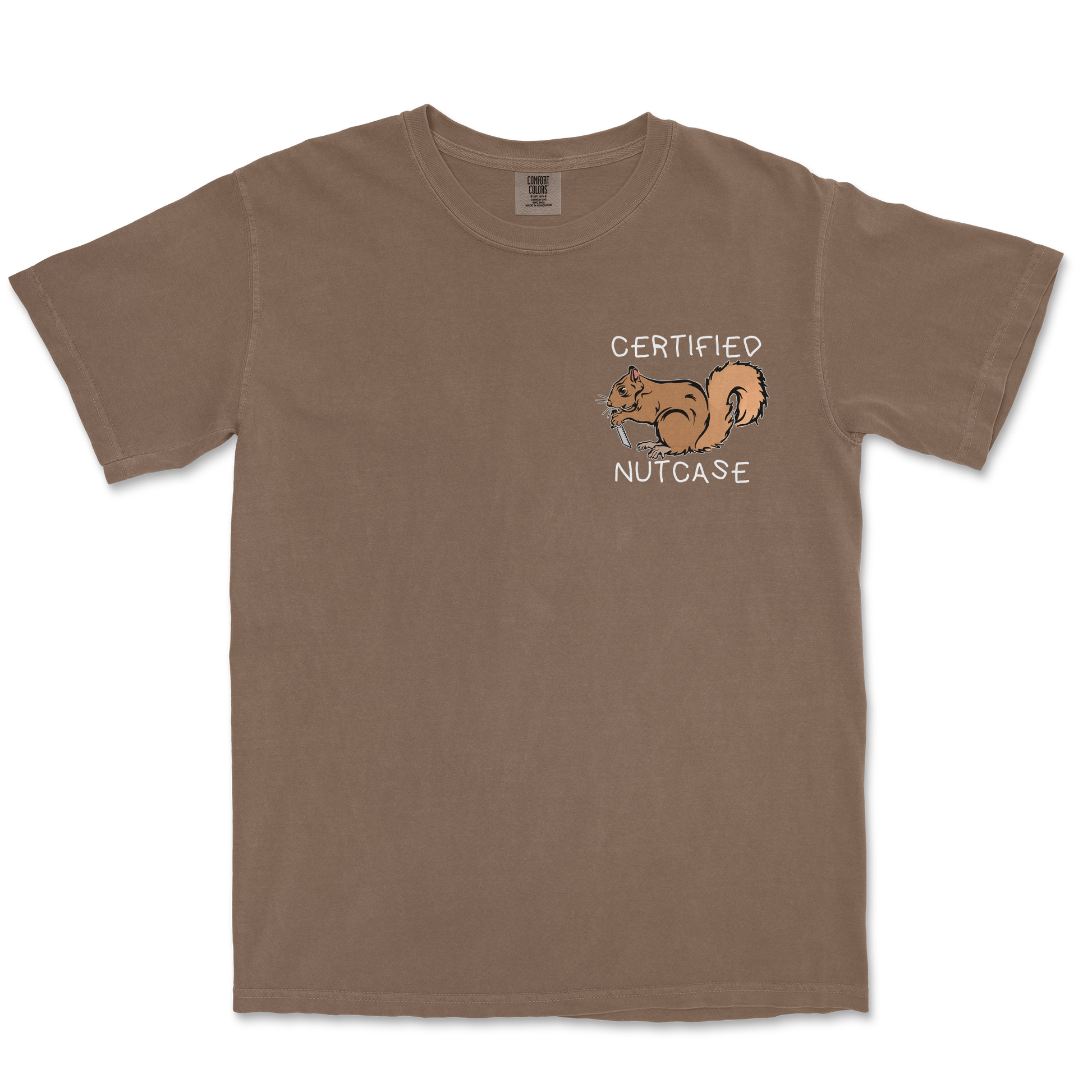 Comfort Colors T-Shirt Nutcase  in Espresso