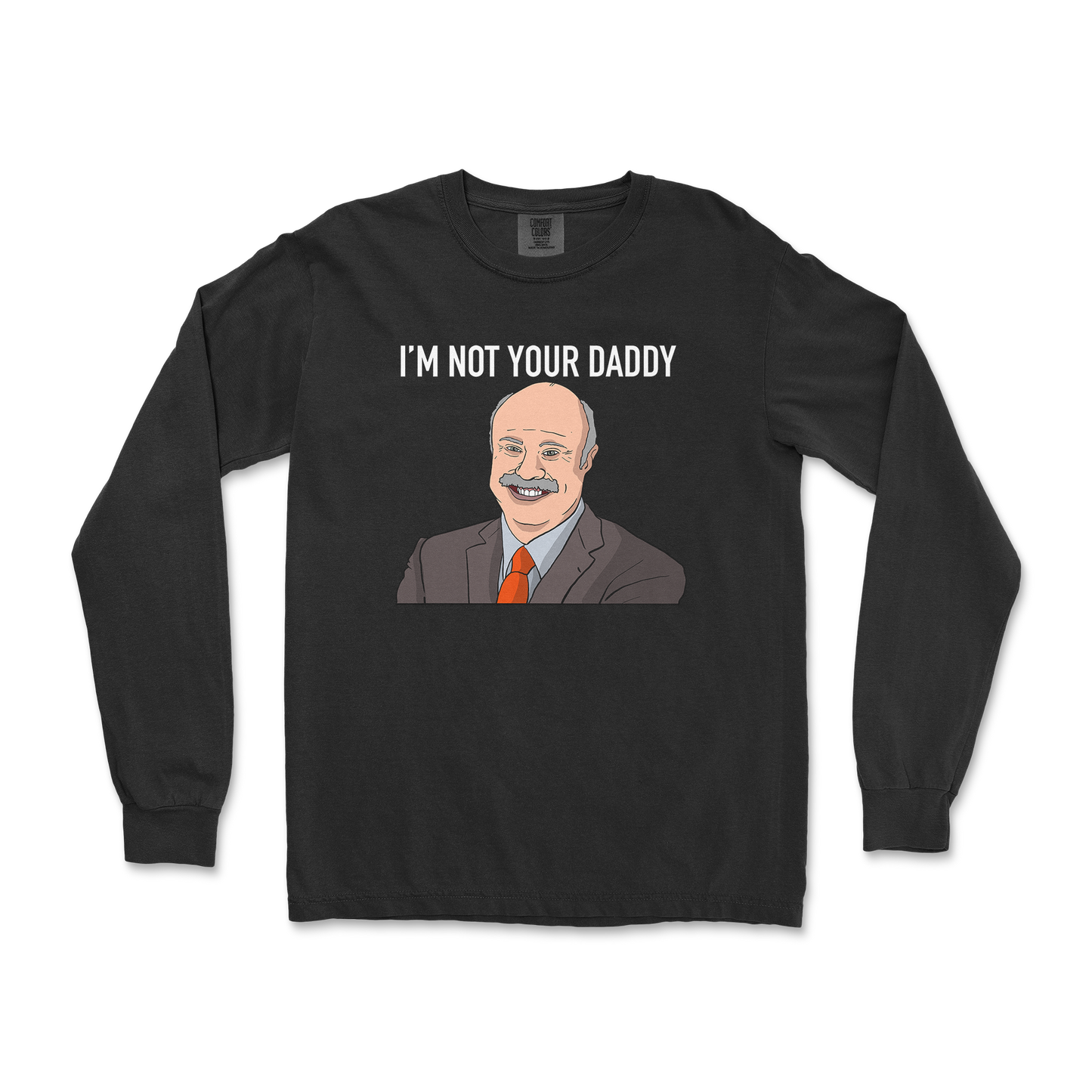 Comfort Colors Long Sleeve Daddy Phil in Black