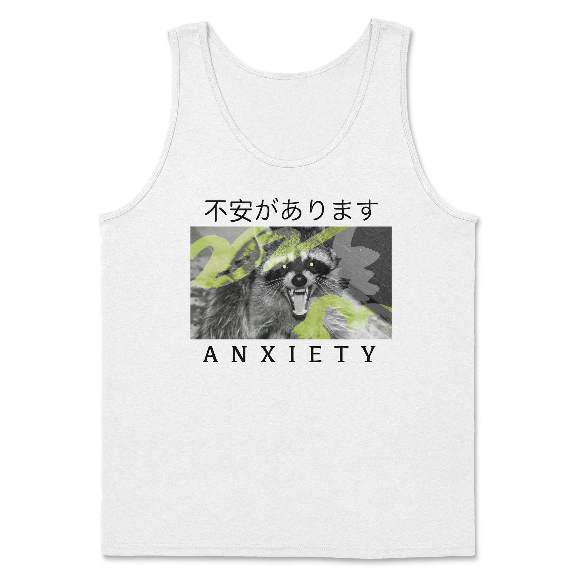Heavy Blend Tank Top Anxiety in White
