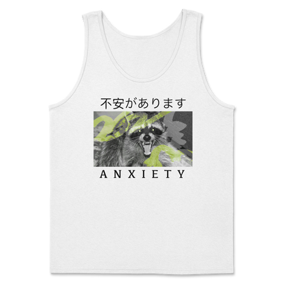 Heavy Blend Tank Top Anxiety in White