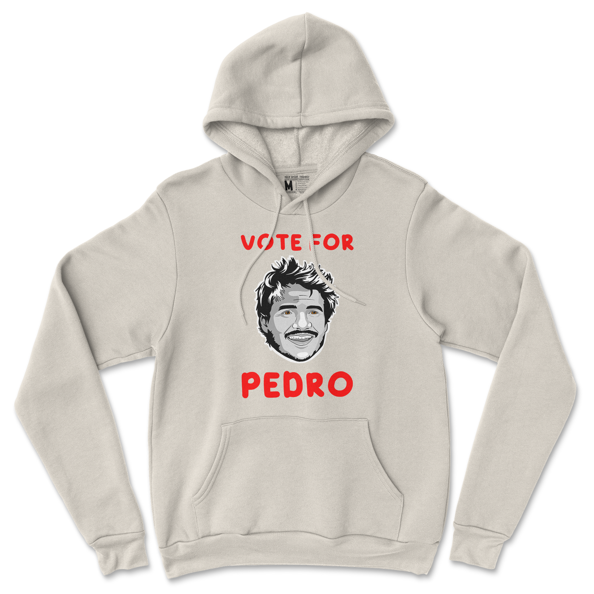 Gildan SoftStyle Hoodie Vote For Pedro in Sand