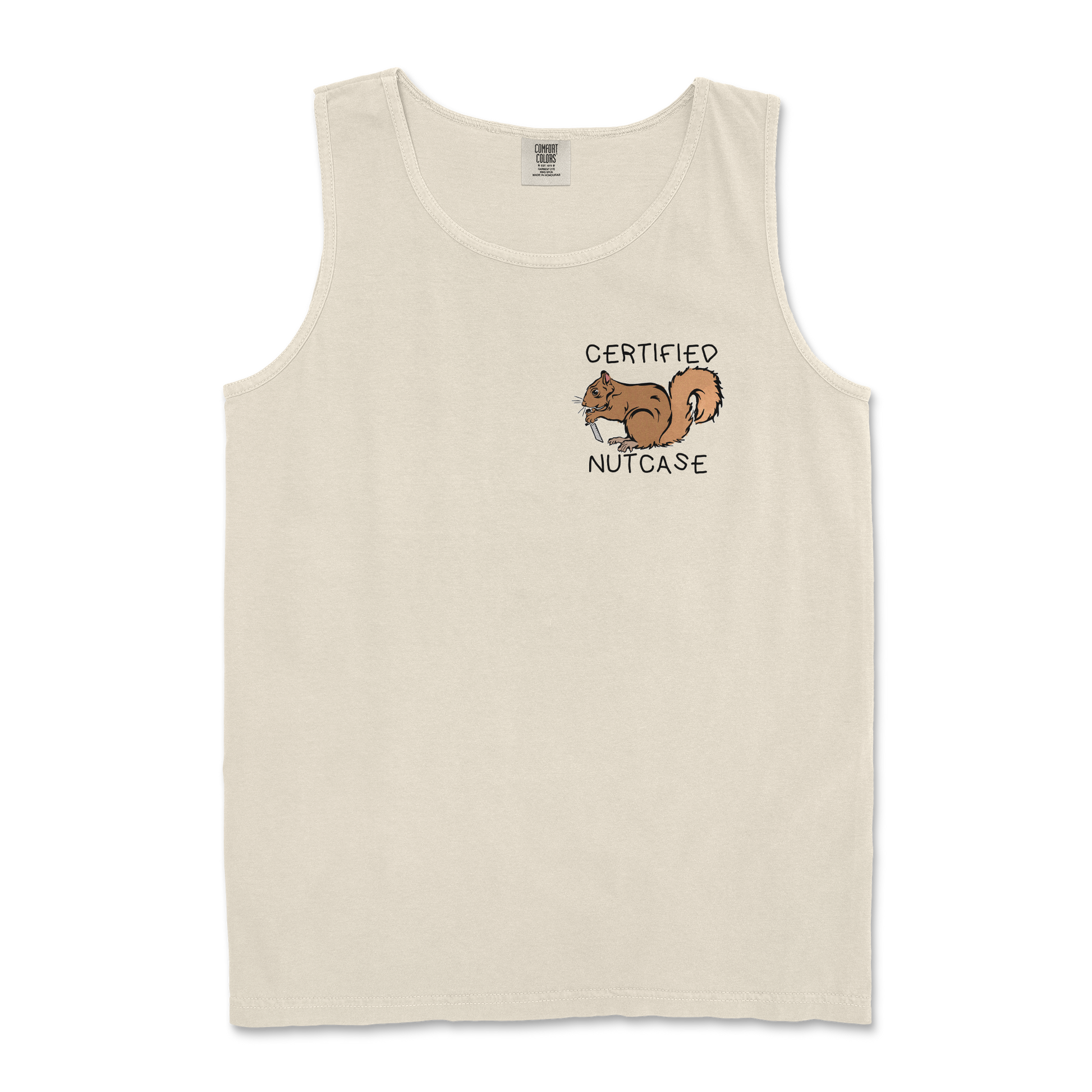 Comfort Colors Tank Top Nutcase  in Ivory