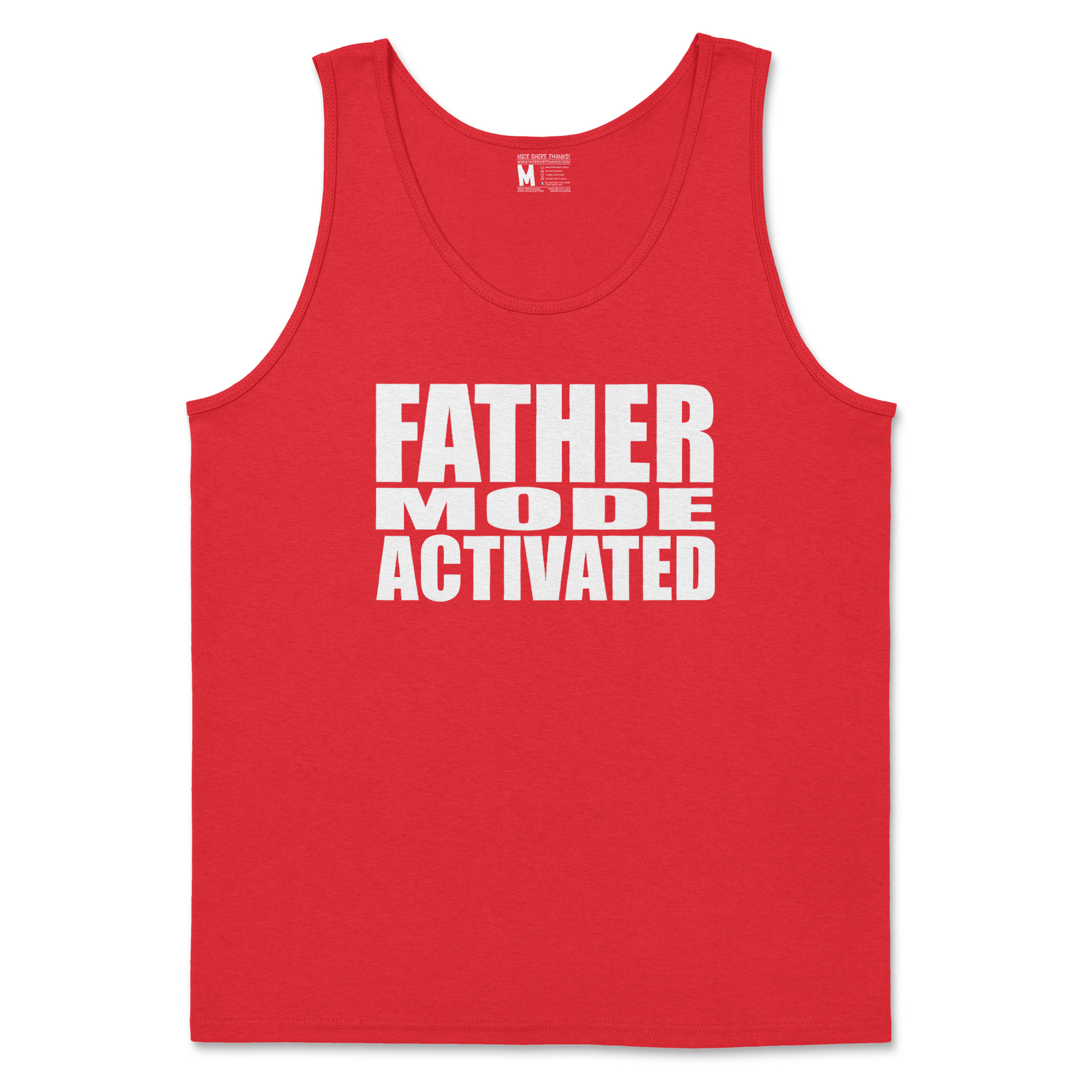 Gildan SoftStyle Tank Top Father Mode Activated in Red