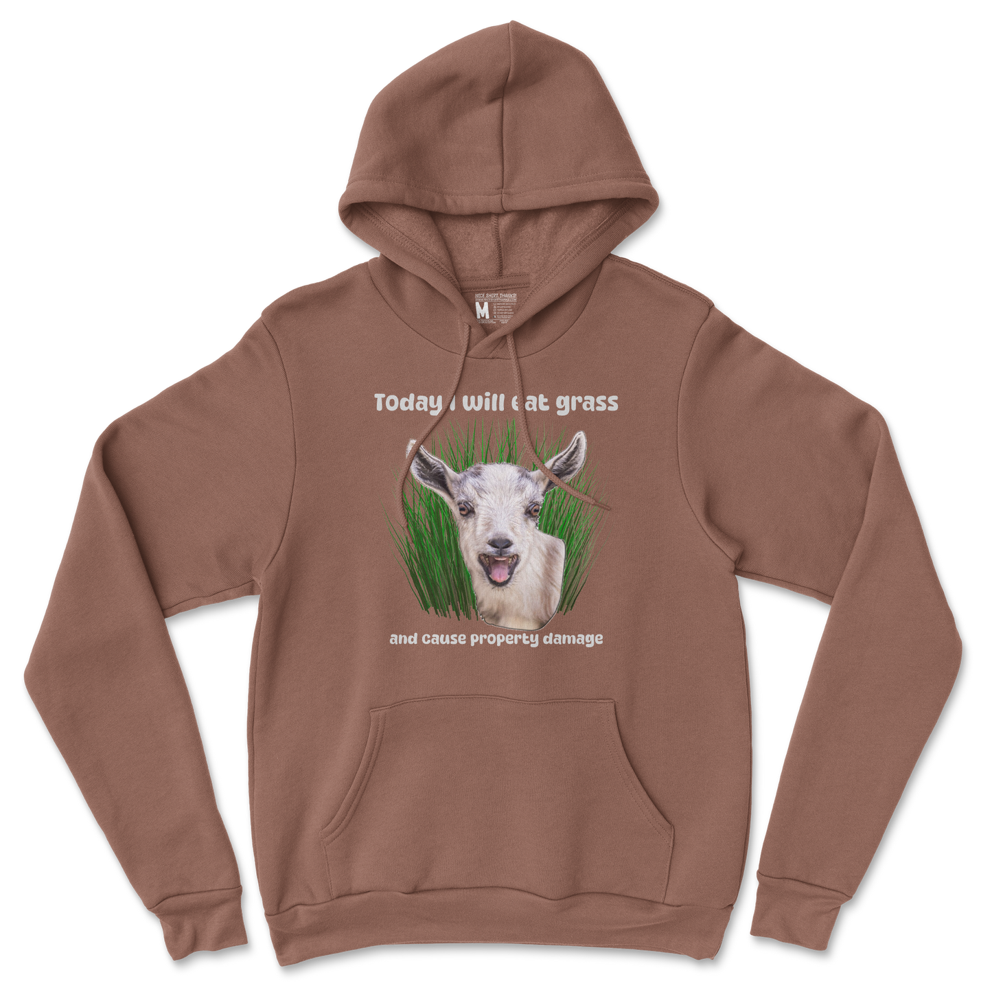 Gildan SoftStyle Hoodie Crazy Goat  in Cocoa