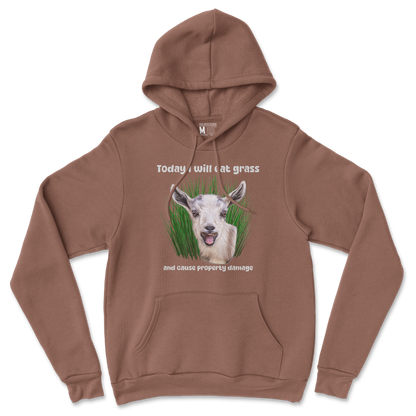 Gildan SoftStyle Hoodie Crazy Goat  in Cocoa