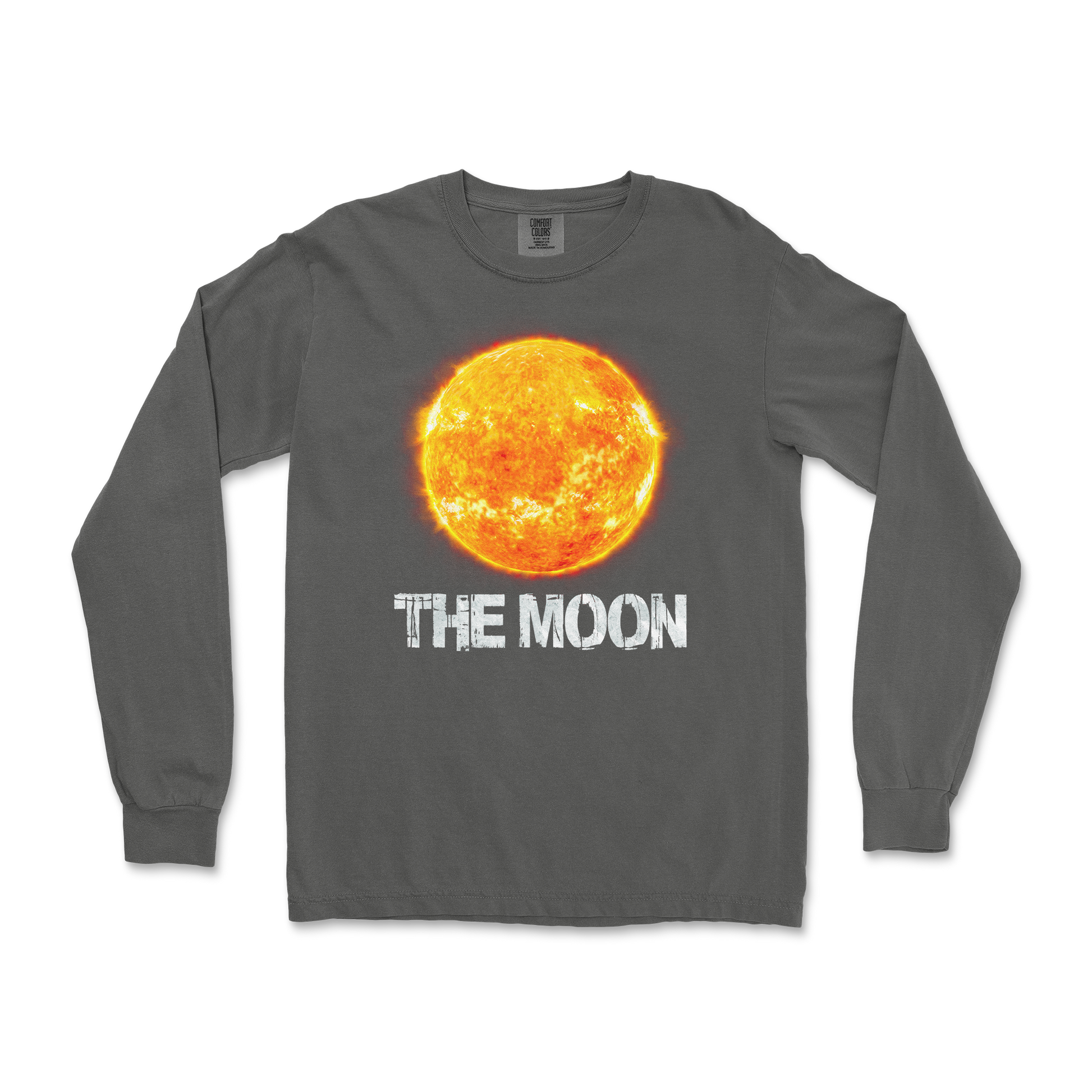 Comfort Colors Long Sleeve the moon in Pepper