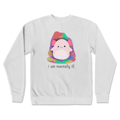 Independent Clothing Co. Crew Neck Mentally Ill and Squishy in White