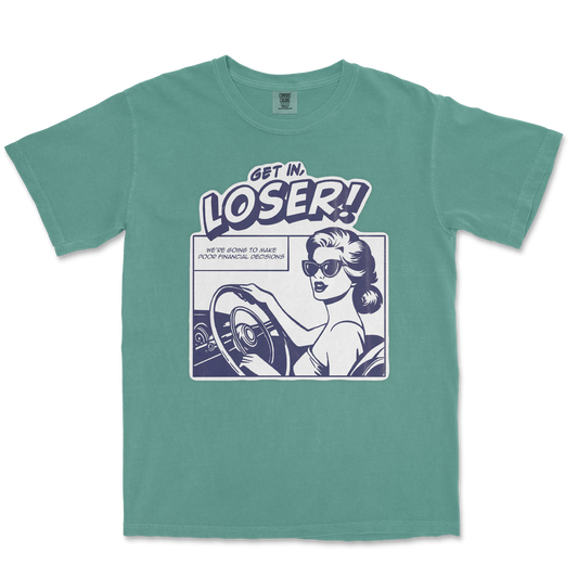 Comfort Colors T-Shirt Get In Loser  in Light-Green