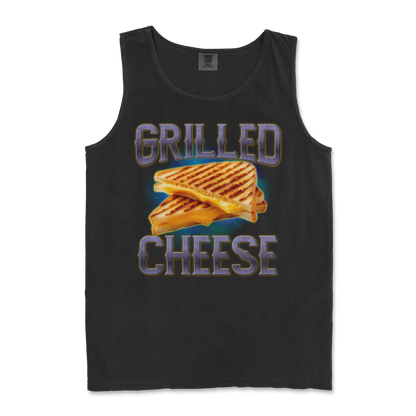 Comfort Colors Tank Top Grilled Cheese  in Black