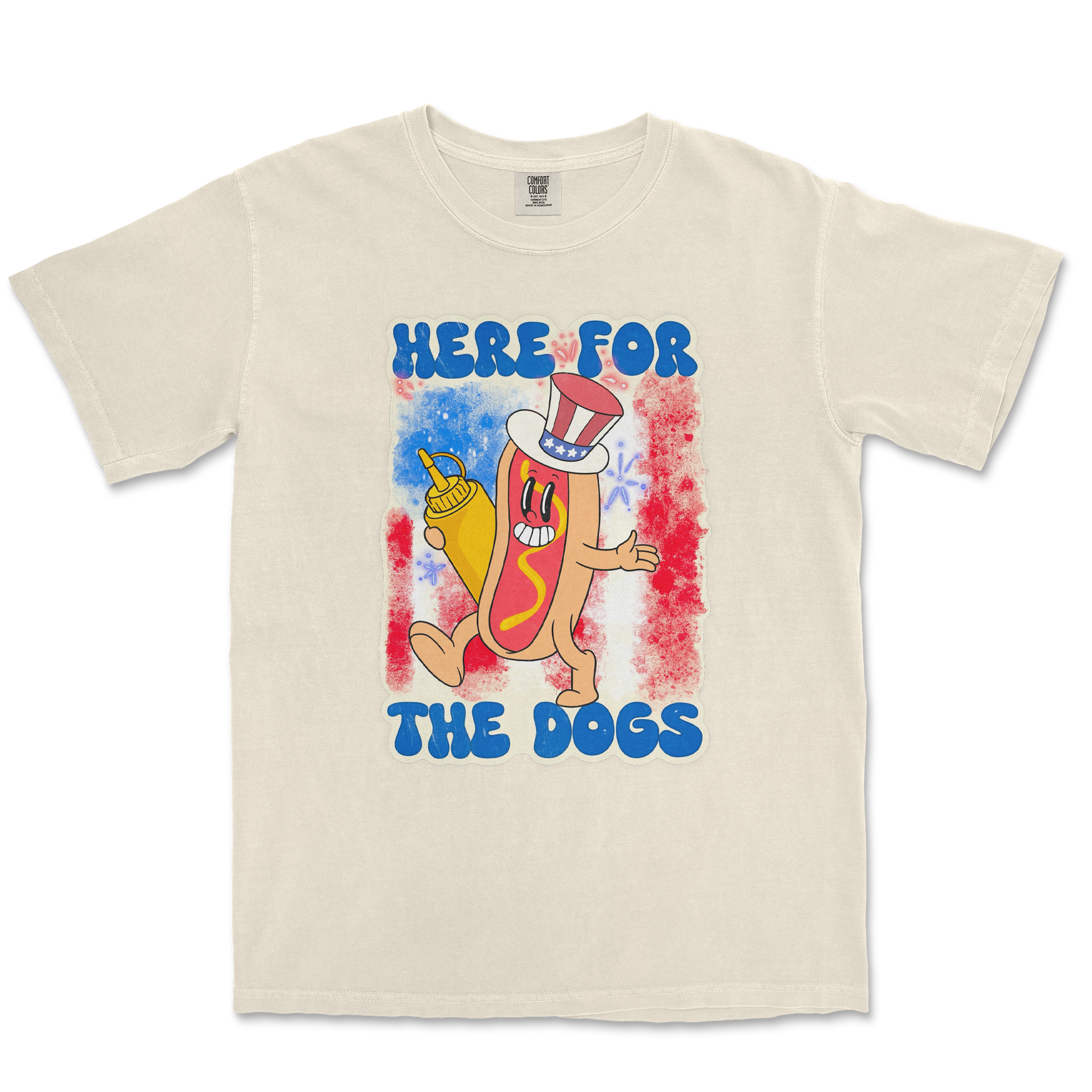 Comfort Colors T-Shirt Hot Dog in Ivory