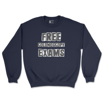 Gildan SoftStyle Crew Neck Free Colonoscopy Exams in Navy