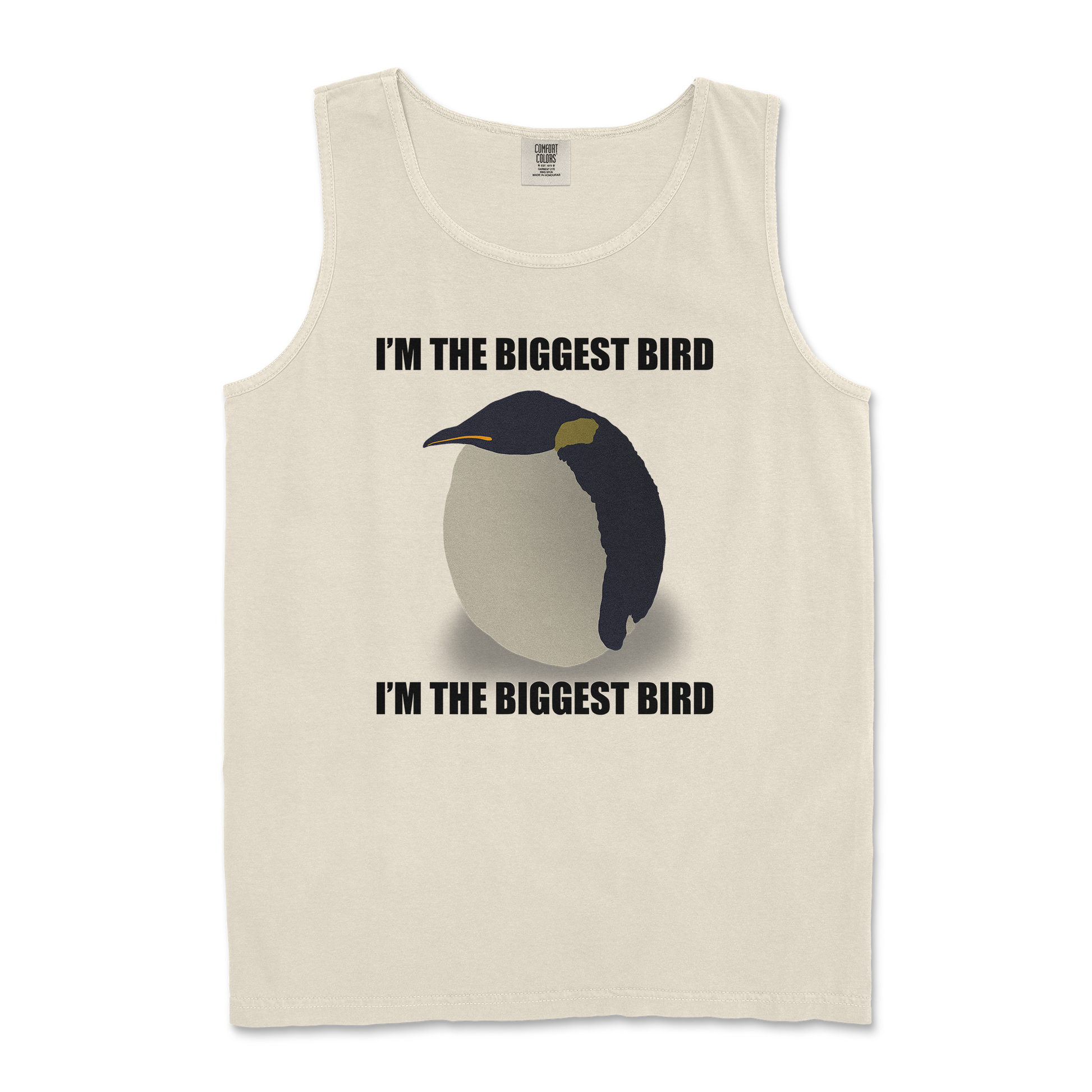 Comfort Colors Tank Top I Am The Biggets Bird in Ivory