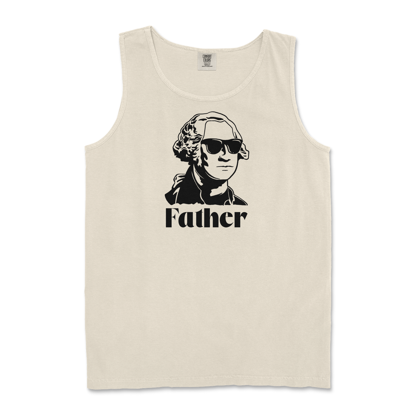 Comfort Colors Tank Top Father  in Ivory