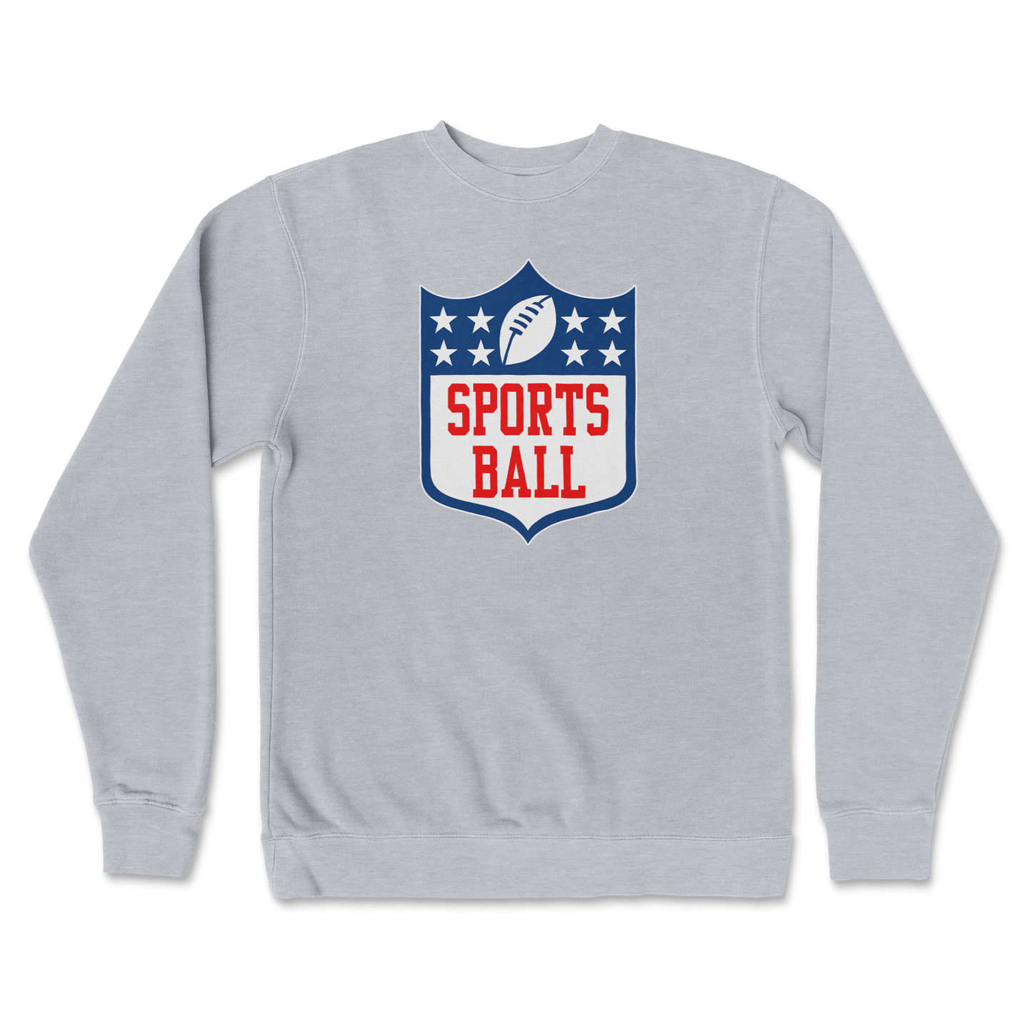 Independent Clothing Co. Crew Neck Sports Ball in GreyHeather