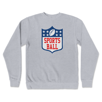 Independent Clothing Co. Crew Neck Sports Ball in GreyHeather