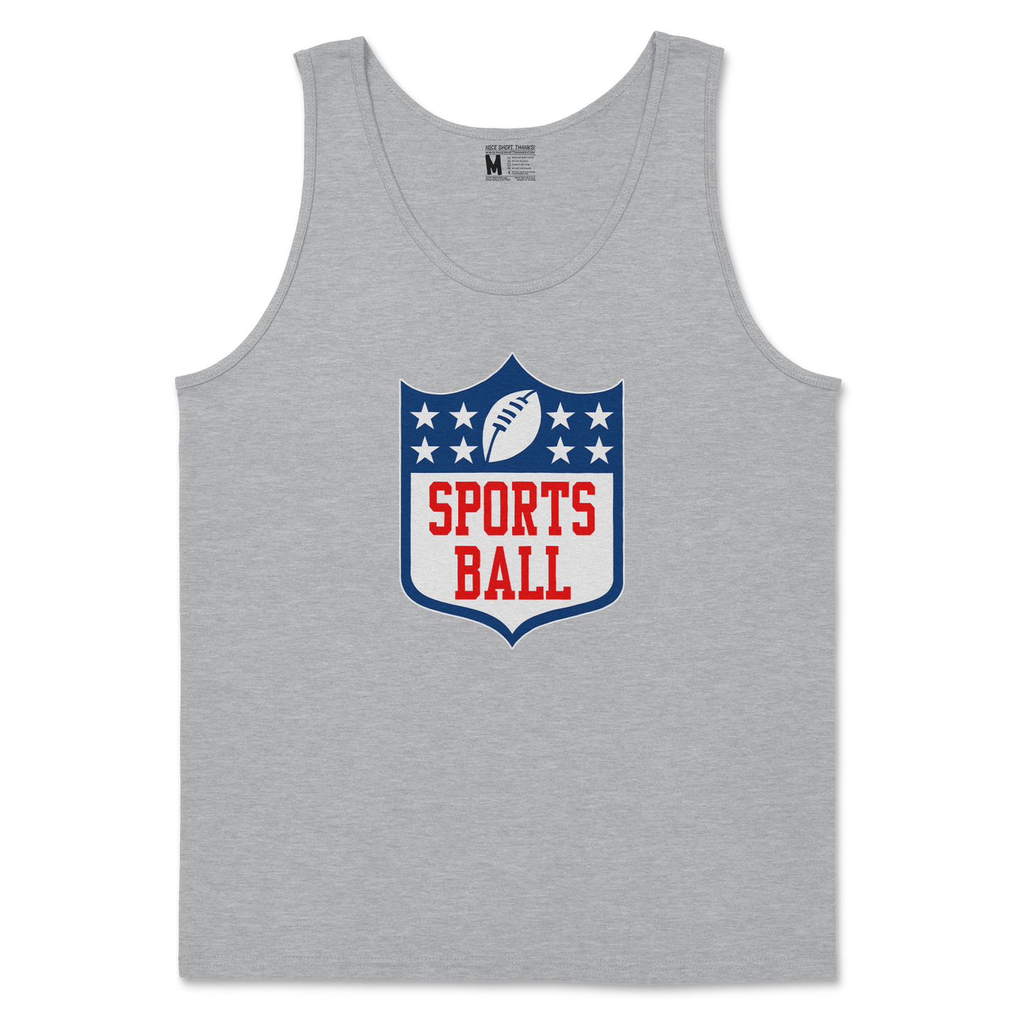 Gildan SoftStyle Tank Top Sports Ball in Sports Grey